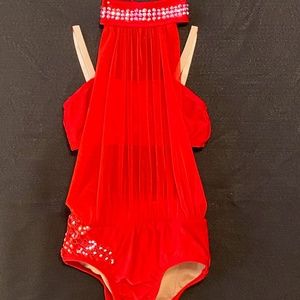 Custom Red Dance Costume - Patrick J Design
